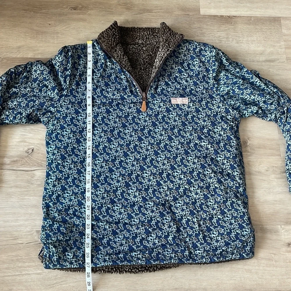 USA PALM Reversible Sherpa 1/4 zip sz M-L